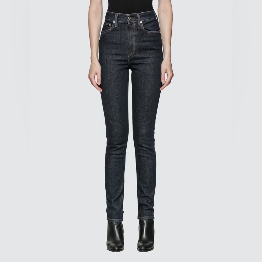 NWT Helmut Lang Femme Hi Spikes Acc Dark Rinse Jean Unisex Sz 31 Women/32 Men